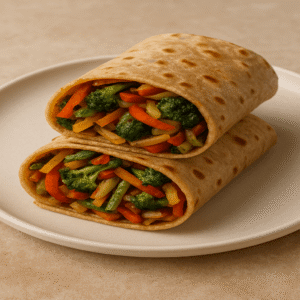 Chapati Wrap with Veggie Filling