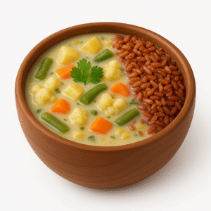 Vegetable Stew with Red Rice